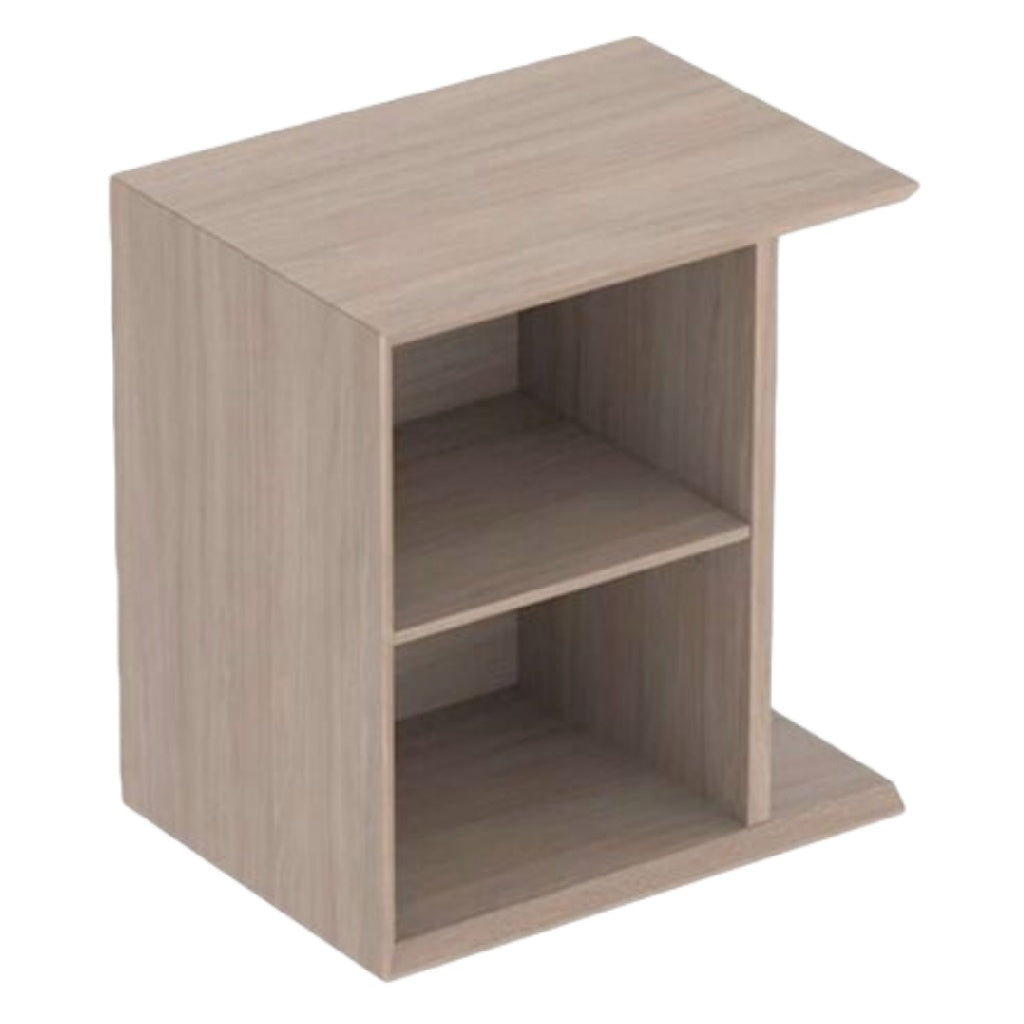 Modern Houten Bijzetkastje met Open Vakken